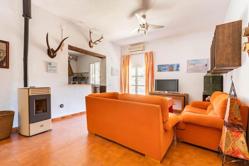 Casa Rural Navalonguilla Con Piscina 圣奥拉利亚德尔卡拉 外观 照片